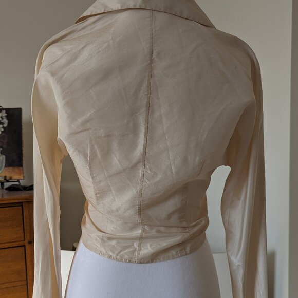 Vintage Silk Kay Unger wrap blouse- Size 2 NWT - Picture 3 of 10